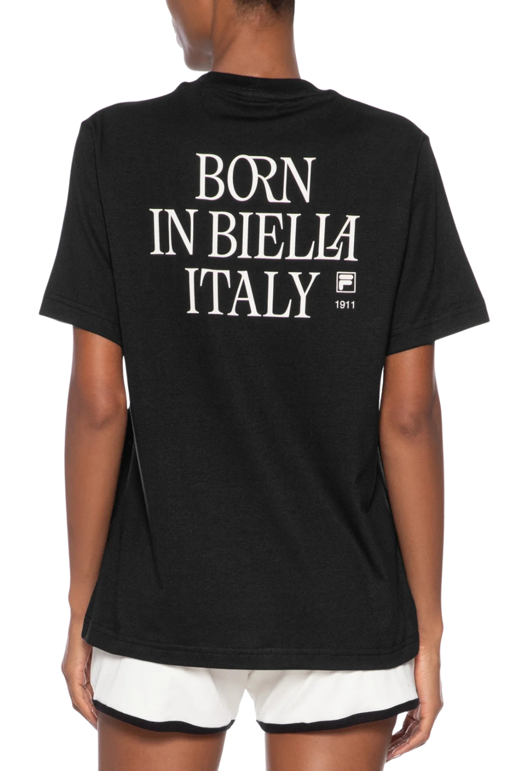 CAMISETA FEM FILA OVERSIZED LETTER GRAPHIC F12L01942 PRETO