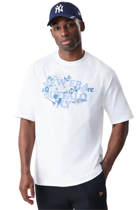 CAMISETA NEW ERA OVERSIZED FLORAL 60758731 OFF WHITE