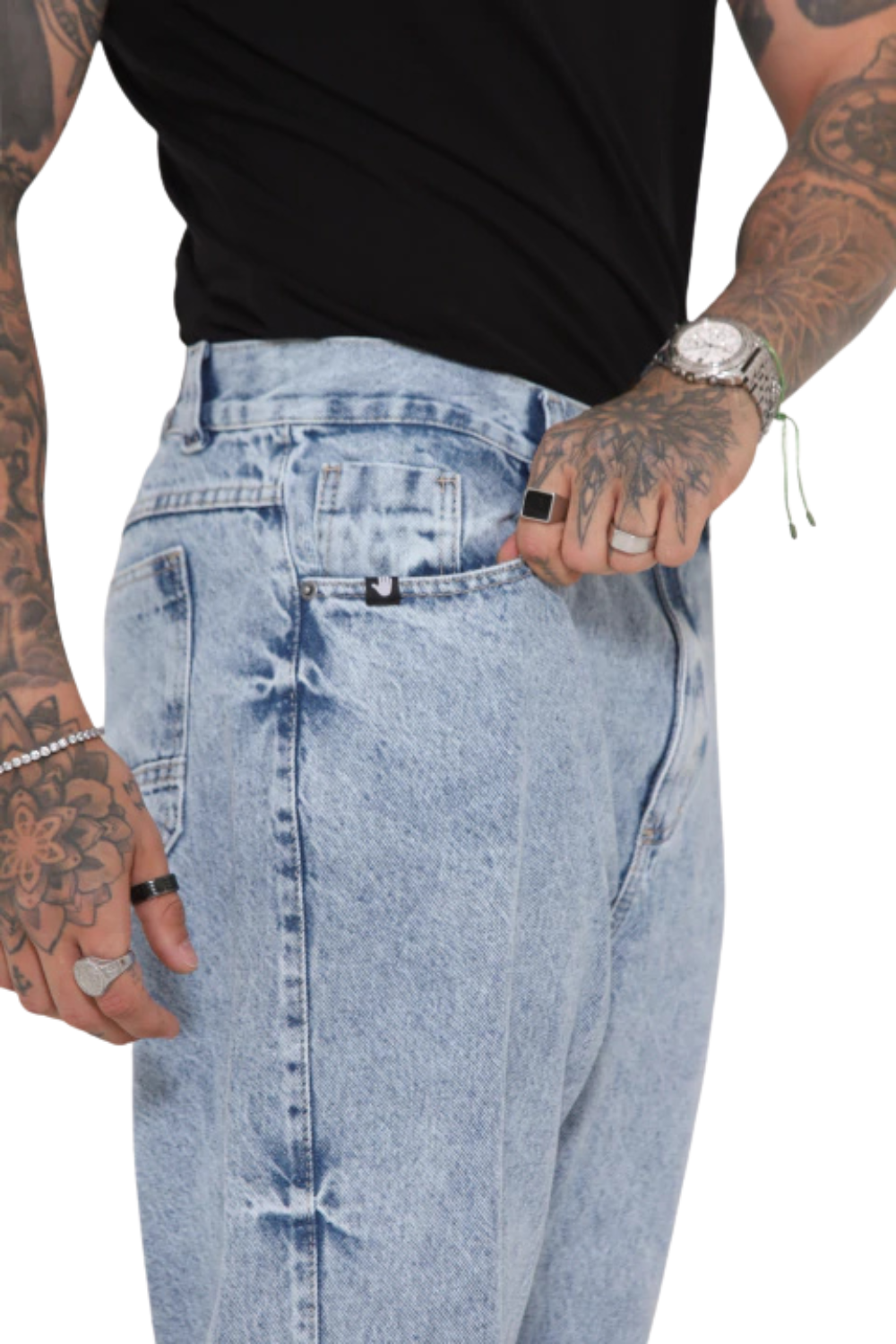 CALÇA JEANS CALMÔ X DENIM CO MARMORIZADA CALMOCJ003