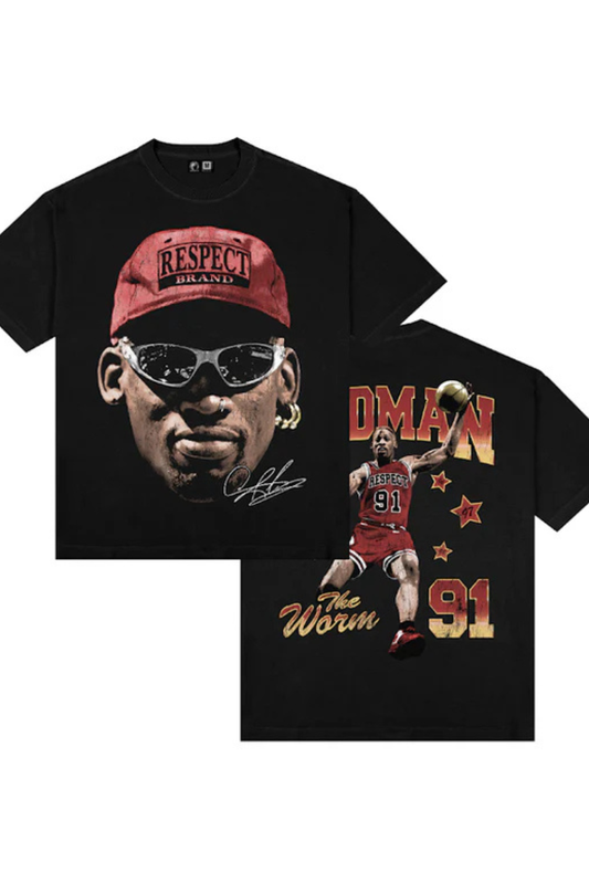 CAMISETA RESPECT OVERSIZED FACE RODMAN TS-RODMAN-PT