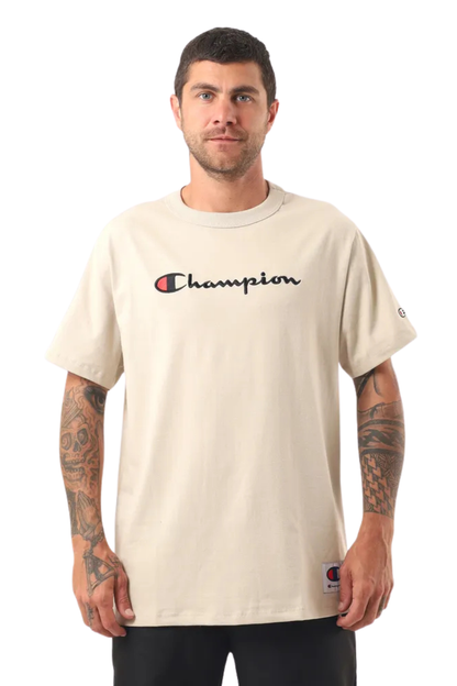 CAMISETA CHAMPION PES MC LOGO EMBROIDERY SCRIPT Y08069B-BG
