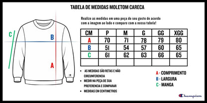 MOLETOM CHAMPION CREWNECK ATH MINI SCRIPT GF88BY08160AZM