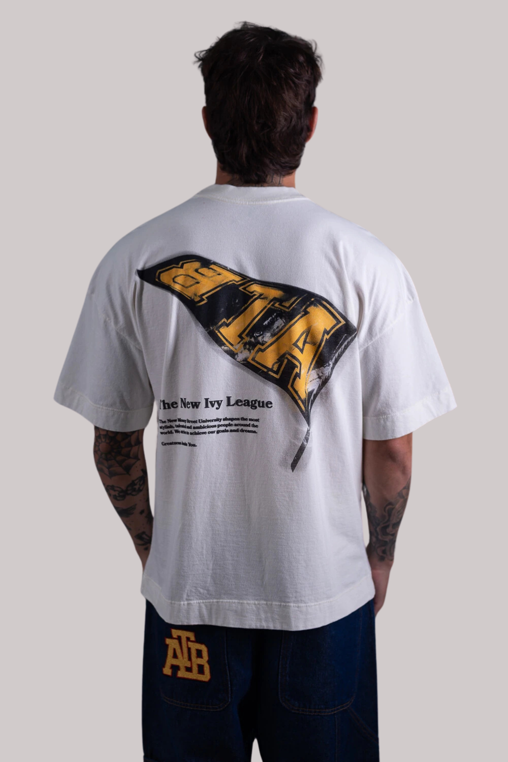 CAMISETA ALLTRIBE OVERSIZED PENNANT-NEW MONEY
